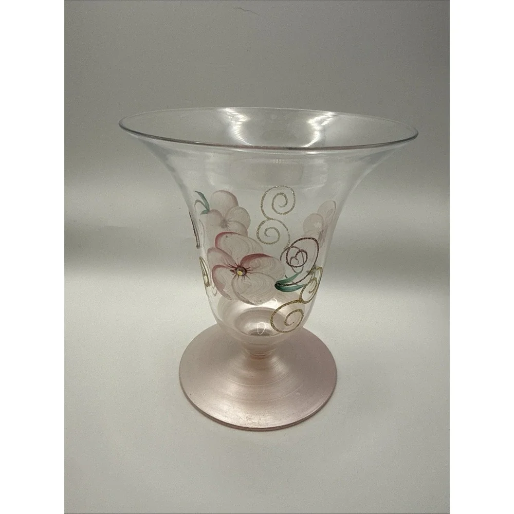 MADIGGAN AUSTRALIA CRYSTAL COLORS HAND PAINTED  W/ROSE QUARTZ 6